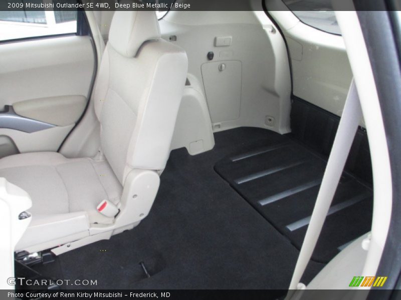 Deep Blue Metallic / Beige 2009 Mitsubishi Outlander SE 4WD