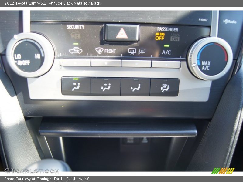 Attitude Black Metallic / Black 2012 Toyota Camry SE