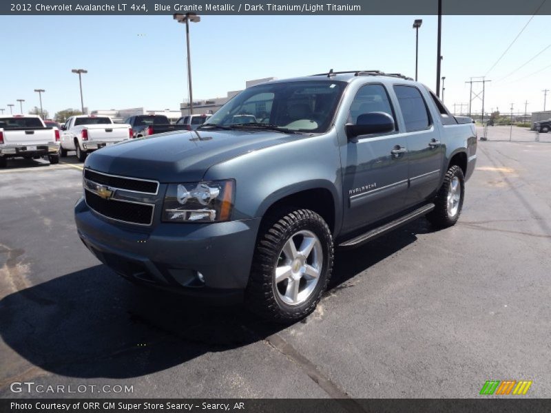 Blue Granite Metallic / Dark Titanium/Light Titanium 2012 Chevrolet Avalanche LT 4x4