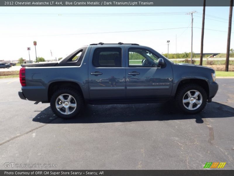 Blue Granite Metallic / Dark Titanium/Light Titanium 2012 Chevrolet Avalanche LT 4x4