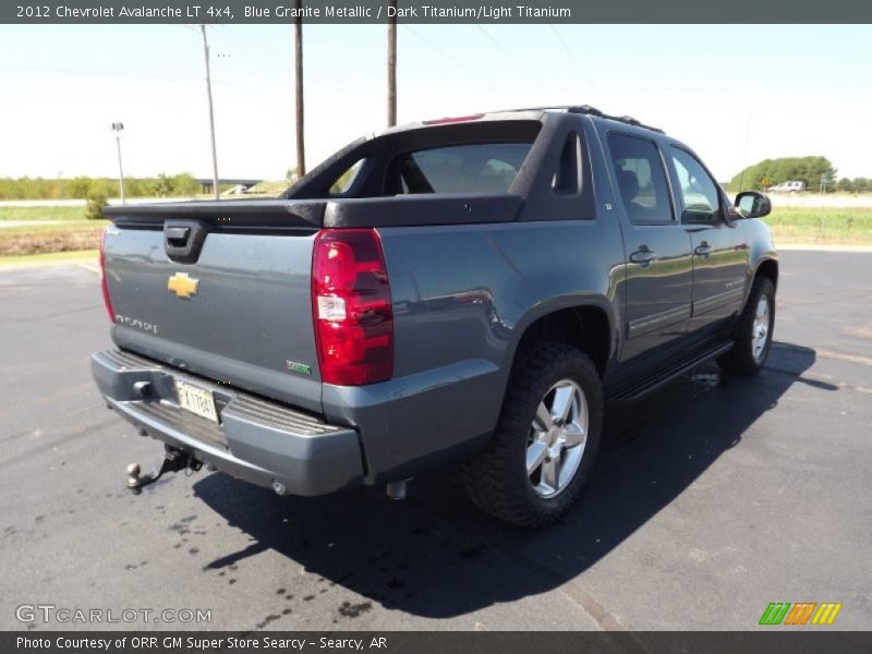 Blue Granite Metallic / Dark Titanium/Light Titanium 2012 Chevrolet Avalanche LT 4x4
