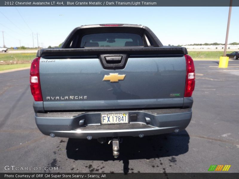 Blue Granite Metallic / Dark Titanium/Light Titanium 2012 Chevrolet Avalanche LT 4x4