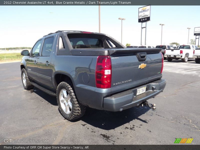 Blue Granite Metallic / Dark Titanium/Light Titanium 2012 Chevrolet Avalanche LT 4x4