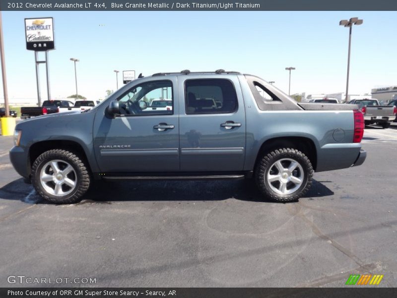 Blue Granite Metallic / Dark Titanium/Light Titanium 2012 Chevrolet Avalanche LT 4x4