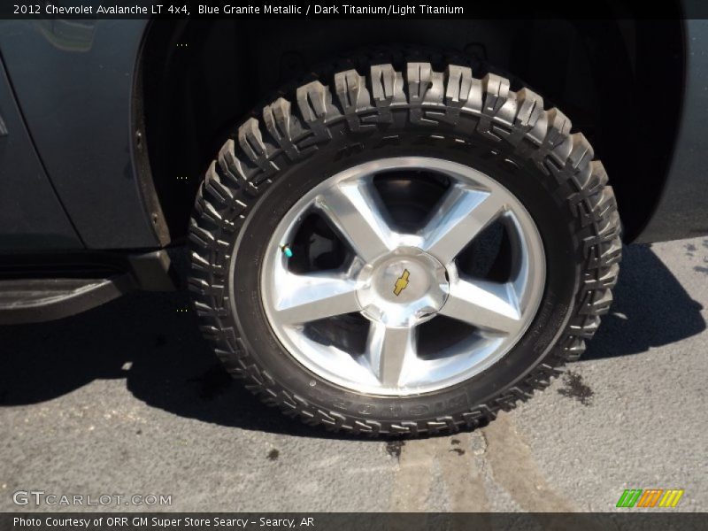 Blue Granite Metallic / Dark Titanium/Light Titanium 2012 Chevrolet Avalanche LT 4x4