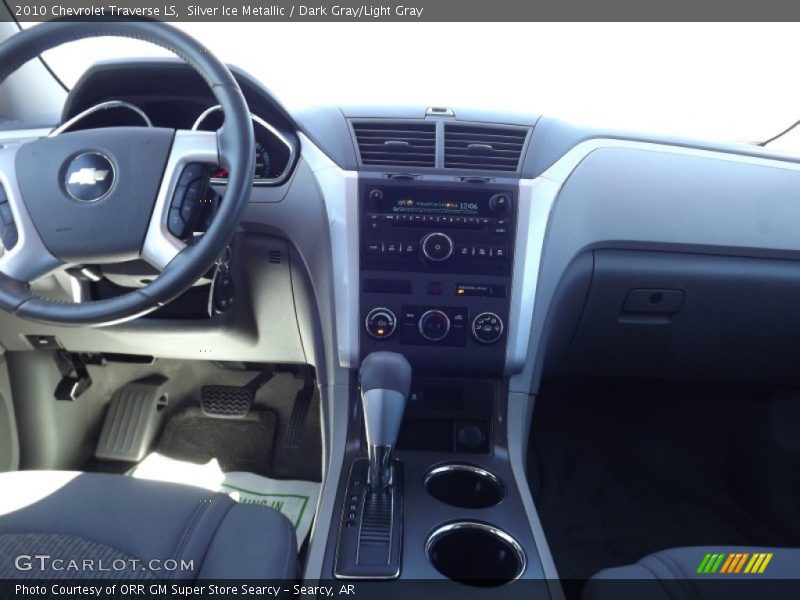 Silver Ice Metallic / Dark Gray/Light Gray 2010 Chevrolet Traverse LS