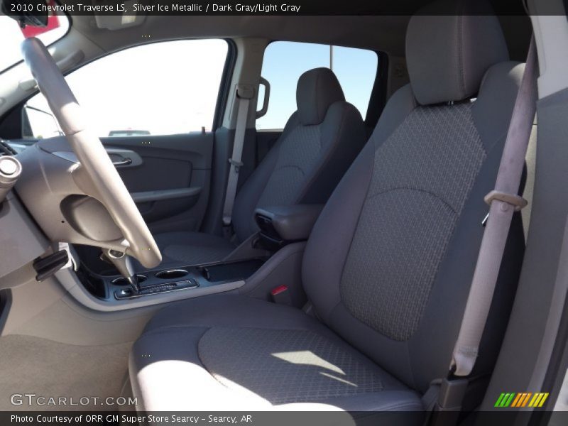 Silver Ice Metallic / Dark Gray/Light Gray 2010 Chevrolet Traverse LS