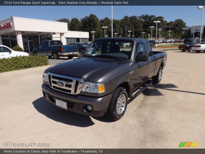 Dark Shadow Grey Metallic / Medium Dark Flint 2010 Ford Ranger Sport SuperCab