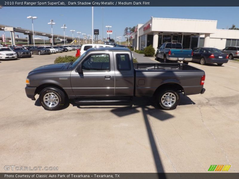 Dark Shadow Grey Metallic / Medium Dark Flint 2010 Ford Ranger Sport SuperCab