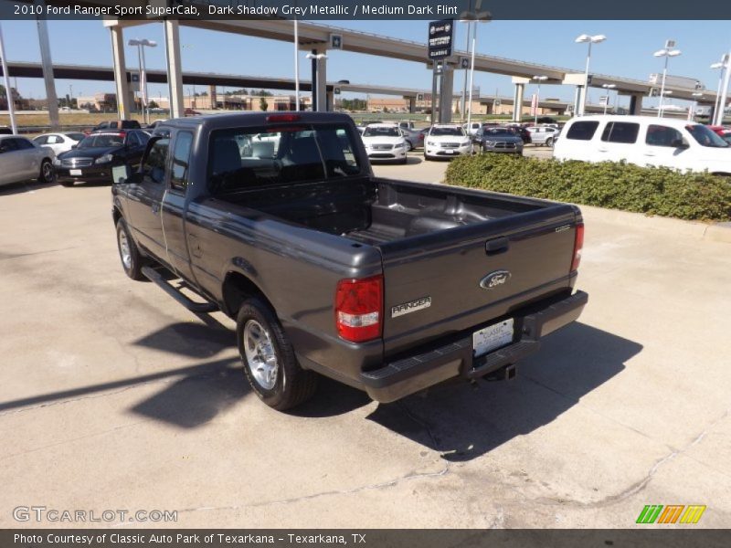 Dark Shadow Grey Metallic / Medium Dark Flint 2010 Ford Ranger Sport SuperCab