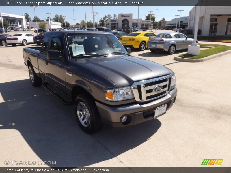 Dark Shadow Grey Metallic / Medium Dark Flint 2010 Ford Ranger Sport SuperCab