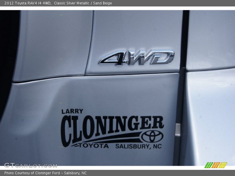 Classic Silver Metallic / Sand Beige 2012 Toyota RAV4 I4 4WD