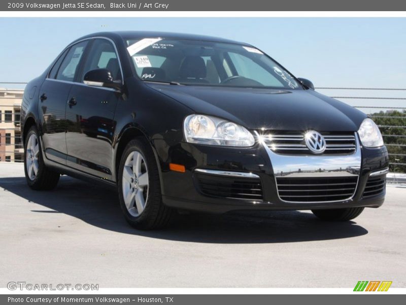Black Uni / Art Grey 2009 Volkswagen Jetta SE Sedan