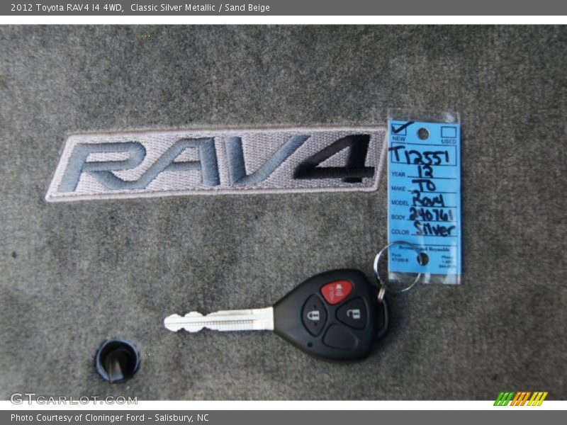 Classic Silver Metallic / Sand Beige 2012 Toyota RAV4 I4 4WD