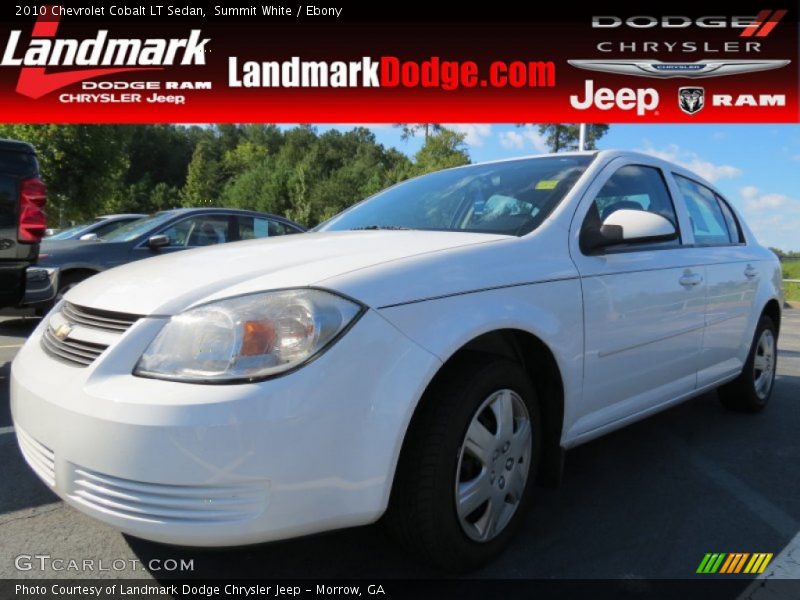 Summit White / Ebony 2010 Chevrolet Cobalt LT Sedan