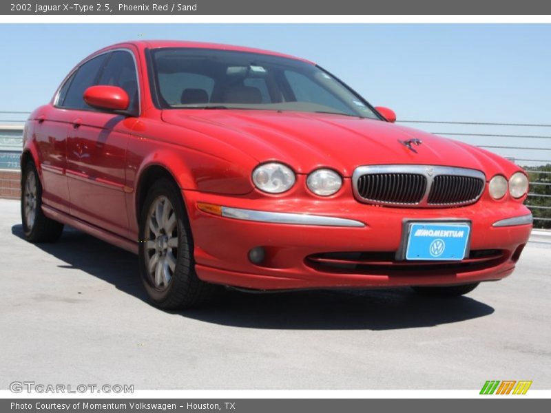Phoenix Red / Sand 2002 Jaguar X-Type 2.5