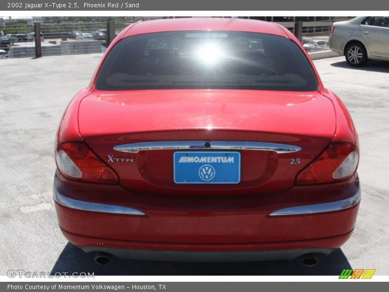 Phoenix Red / Sand 2002 Jaguar X-Type 2.5