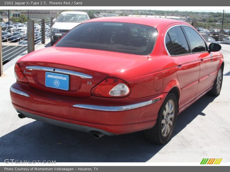Phoenix Red / Sand 2002 Jaguar X-Type 2.5