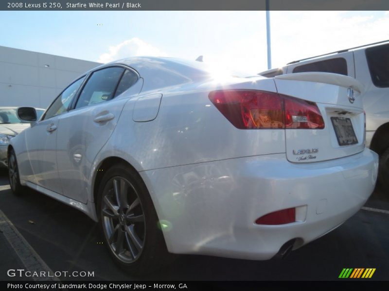 Starfire White Pearl / Black 2008 Lexus IS 250