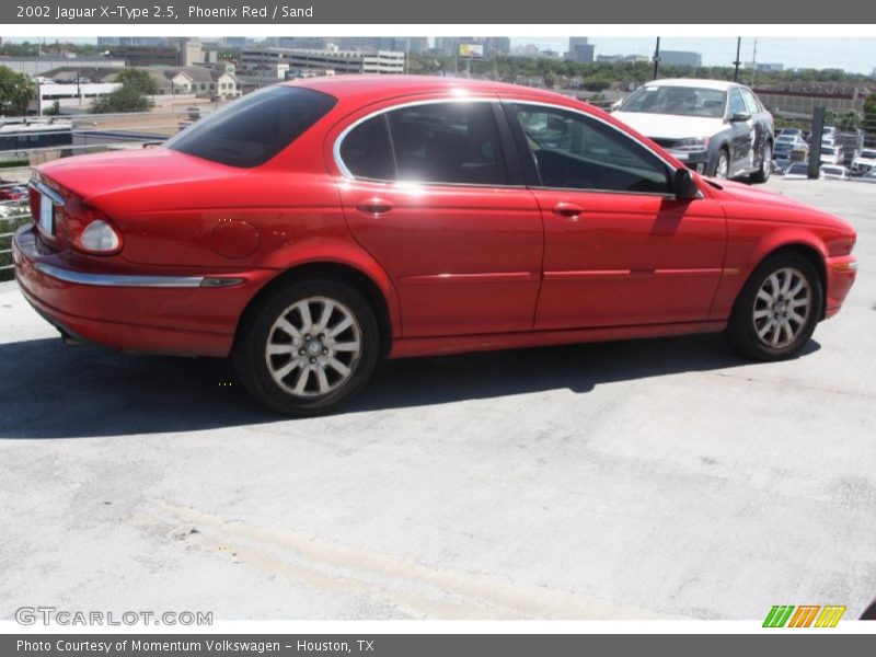 Phoenix Red / Sand 2002 Jaguar X-Type 2.5