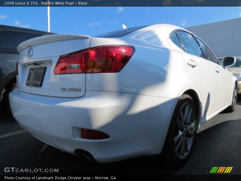 Starfire White Pearl / Black 2008 Lexus IS 250