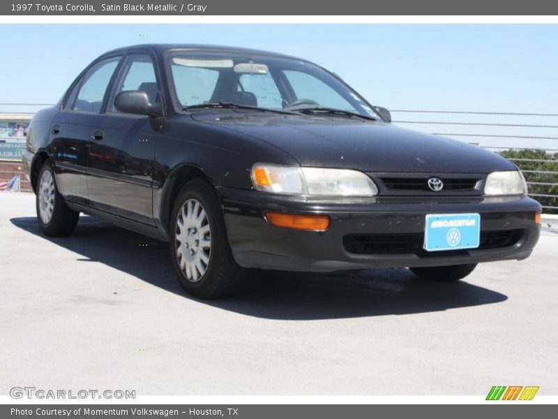 Satin Black Metallic / Gray 1997 Toyota Corolla
