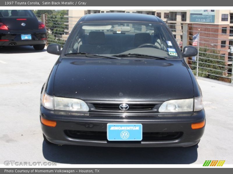 Satin Black Metallic / Gray 1997 Toyota Corolla