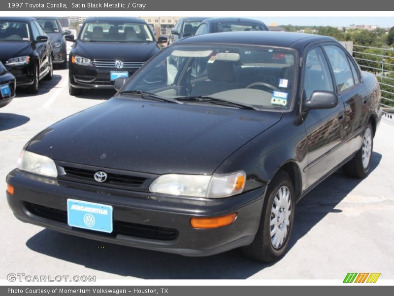 Satin Black Metallic / Gray 1997 Toyota Corolla