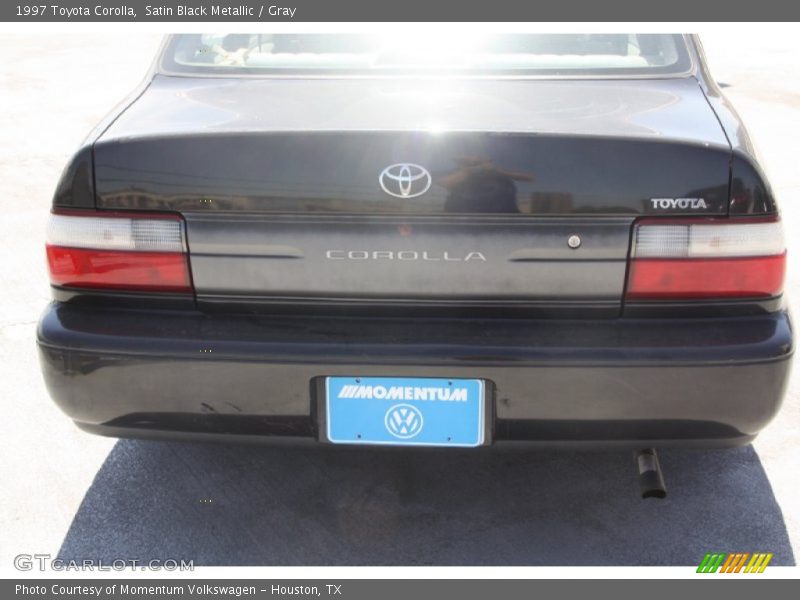 Satin Black Metallic / Gray 1997 Toyota Corolla