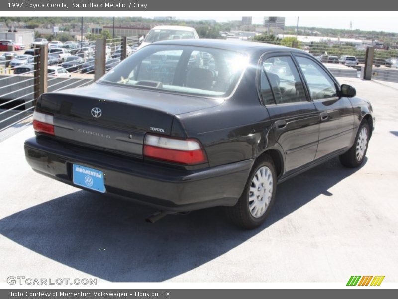 Satin Black Metallic / Gray 1997 Toyota Corolla
