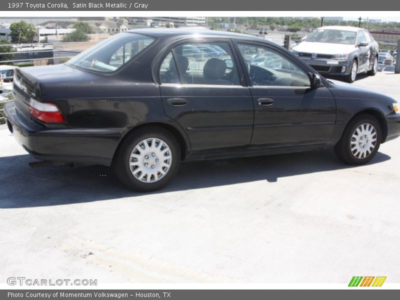 Satin Black Metallic / Gray 1997 Toyota Corolla