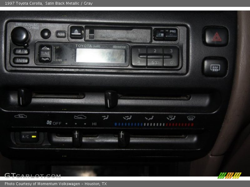 Satin Black Metallic / Gray 1997 Toyota Corolla