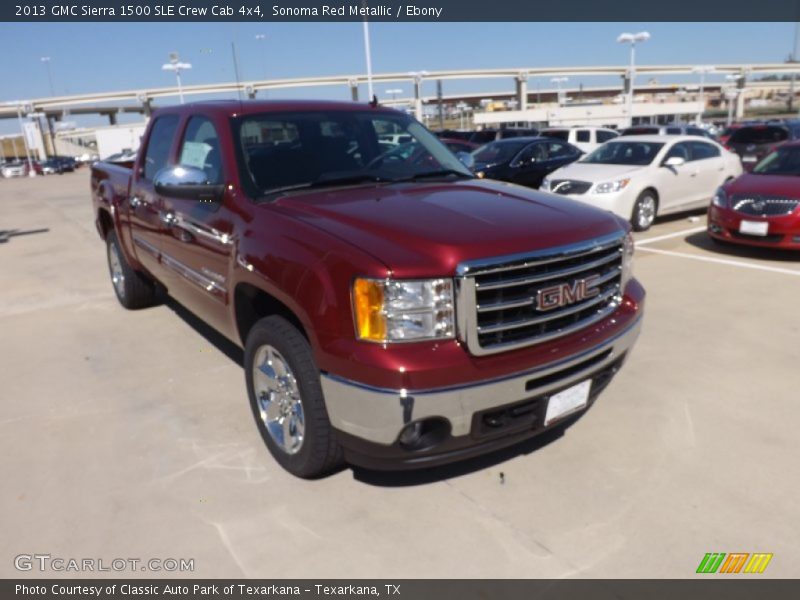 Sonoma Red Metallic / Ebony 2013 GMC Sierra 1500 SLE Crew Cab 4x4