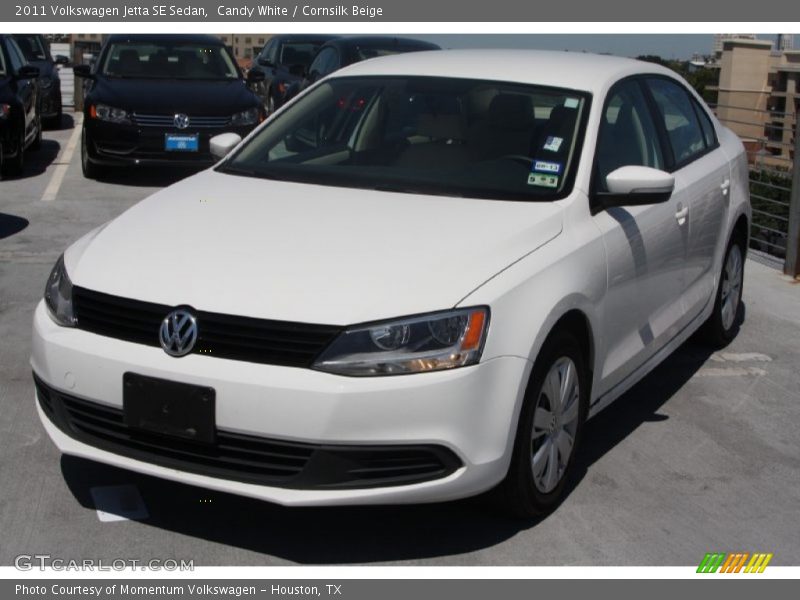 Candy White / Cornsilk Beige 2011 Volkswagen Jetta SE Sedan