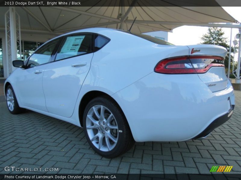Bright White / Black 2013 Dodge Dart SXT
