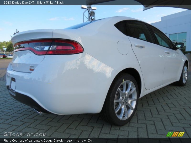 Bright White / Black 2013 Dodge Dart SXT