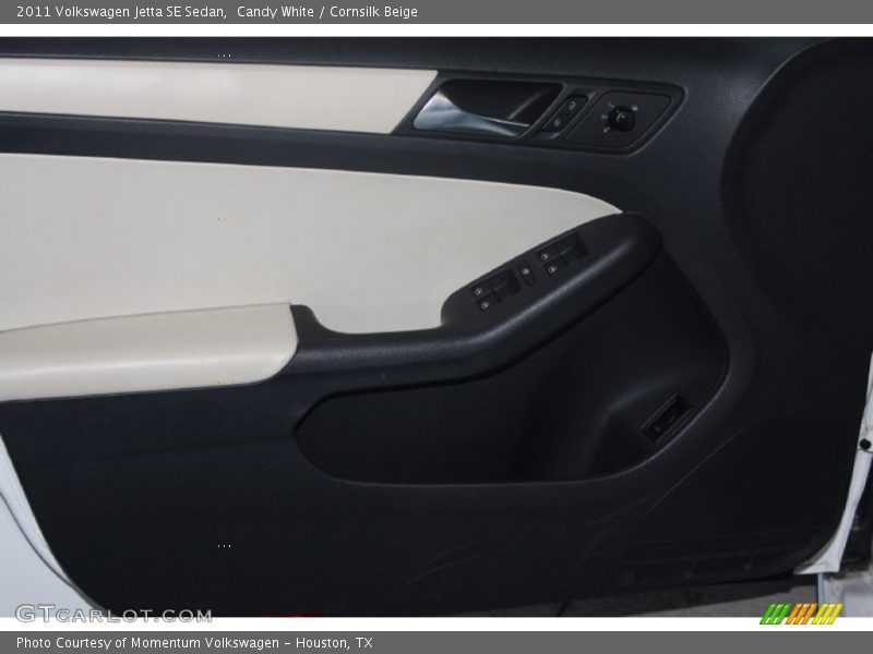 Candy White / Cornsilk Beige 2011 Volkswagen Jetta SE Sedan