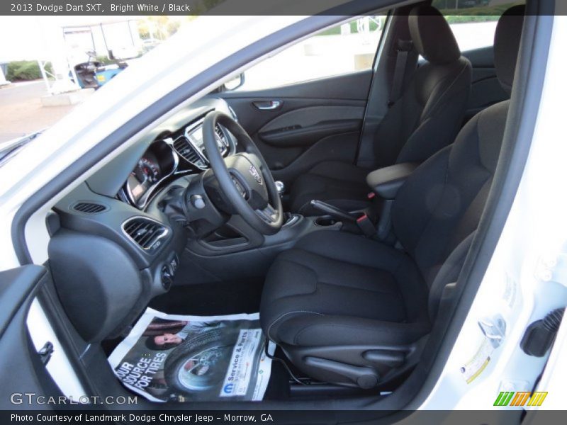 Bright White / Black 2013 Dodge Dart SXT