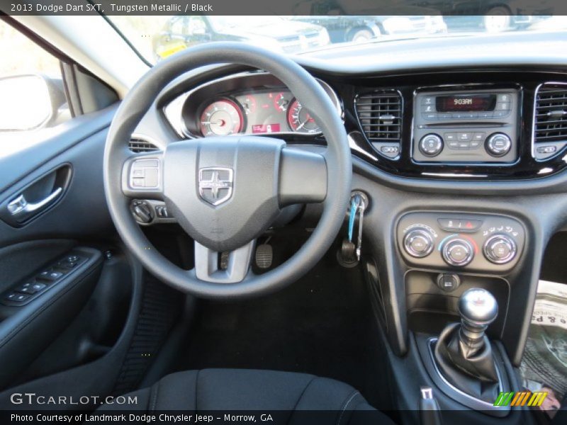 Tungsten Metallic / Black 2013 Dodge Dart SXT