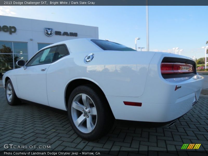 Bright White / Dark Slate Gray 2013 Dodge Challenger SXT
