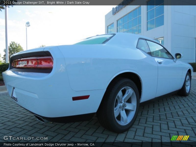 Bright White / Dark Slate Gray 2013 Dodge Challenger SXT