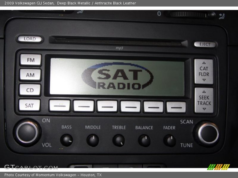 Deep Black Metallic / Anthracite Black Leather 2009 Volkswagen GLI Sedan