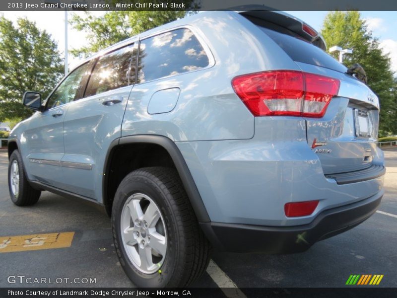 Winter Chill Pearl / Black 2013 Jeep Grand Cherokee Laredo