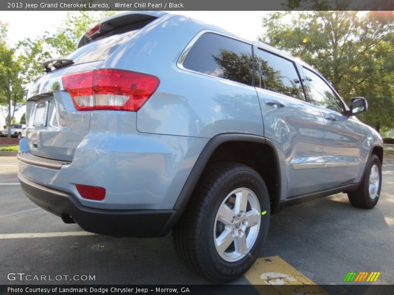 Winter Chill Pearl / Black 2013 Jeep Grand Cherokee Laredo