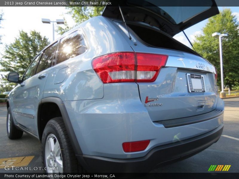 Winter Chill Pearl / Black 2013 Jeep Grand Cherokee Laredo