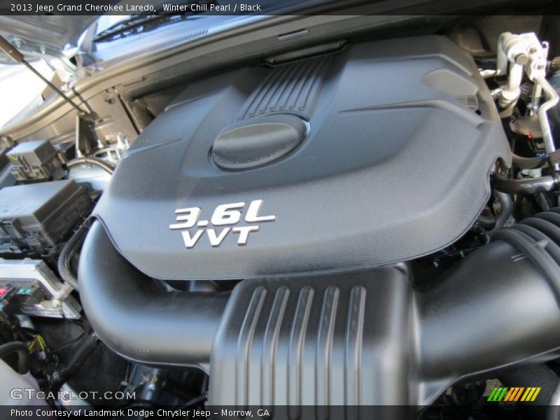 Winter Chill Pearl / Black 2013 Jeep Grand Cherokee Laredo