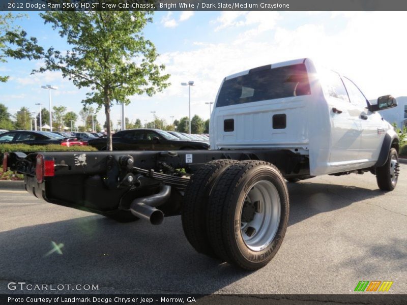 Bright White / Dark Slate/Medium Graystone 2012 Dodge Ram 5500 HD ST Crew Cab Chassis