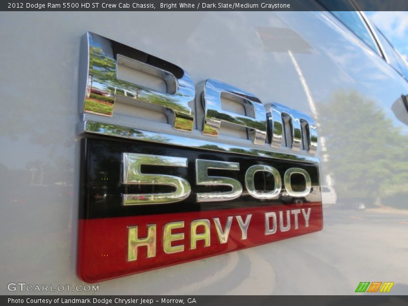 Bright White / Dark Slate/Medium Graystone 2012 Dodge Ram 5500 HD ST Crew Cab Chassis