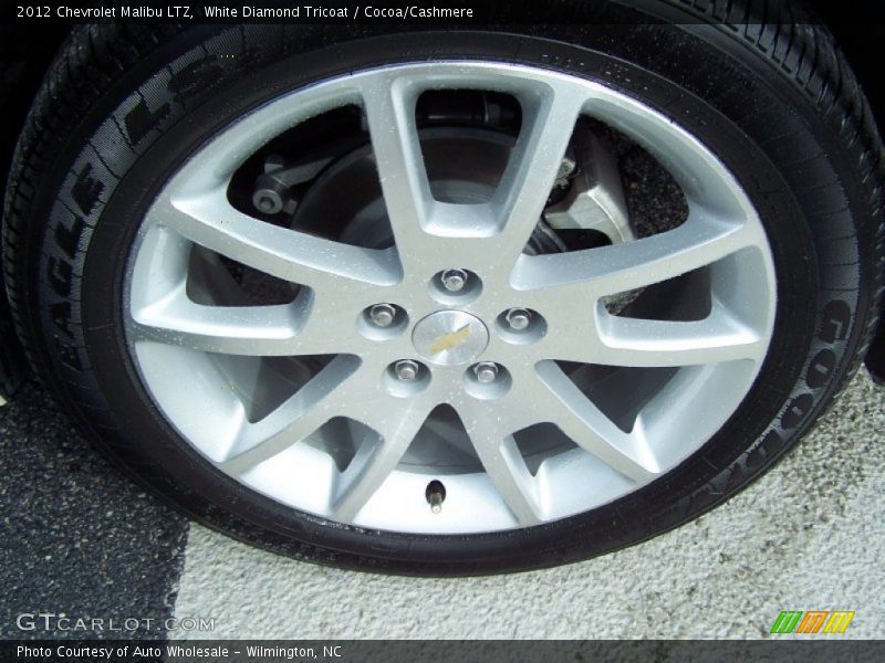 White Diamond Tricoat / Cocoa/Cashmere 2012 Chevrolet Malibu LTZ