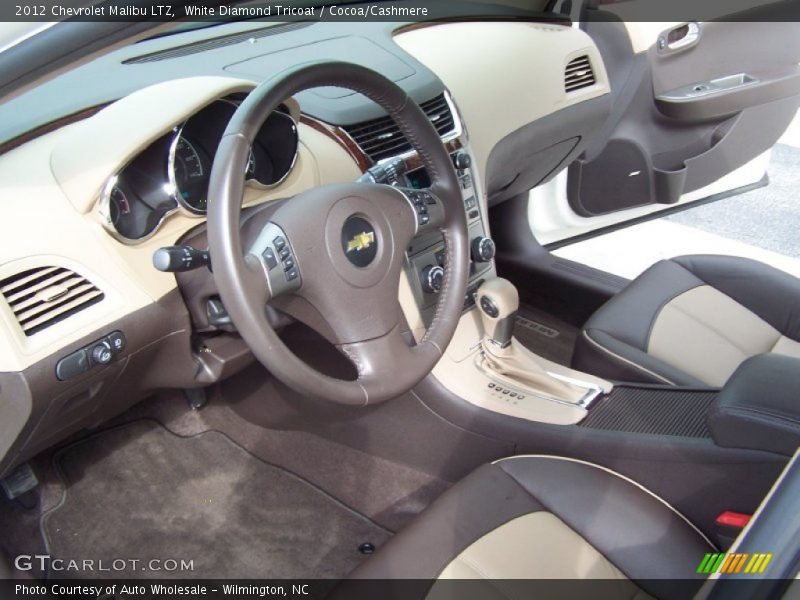 White Diamond Tricoat / Cocoa/Cashmere 2012 Chevrolet Malibu LTZ
